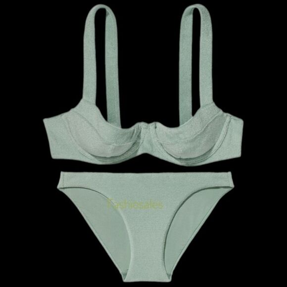 Victorias Secret Set Wicked Push Up without padding terry Bikini Top & Bottoms - Picture 4 of 12